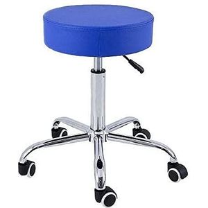 QUIRUMED Kruk basis verchroomd 5 wielen blauw