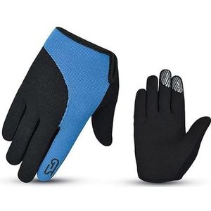 Duurzame PU-lederen handschoen gecombineerd met gel- en EVA-bekleding biedt superieure comfort en controle.