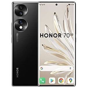 HONOR 70 Smartphone 5G, OLED, 6,67 inch, 8 GB, 256 GB, Android 12 GMS, Wi-Fi, zwart (Midnight Black)