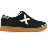 Munich - G3 - Zaalvoetbalschoenen - Zwart Wit - Leder en Synthetisch Mesh