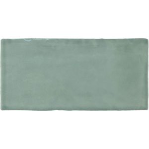 Wandtegel Atlas Jade Brillo 7.5x15 cm Glans Groen (prijs per m2)
