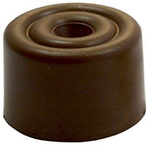 Sysfix deurstopper, schroefbaar, nr. 5, bruin, 10 stuks met pluggen en schroeven, 3 x 3 x 2 cm