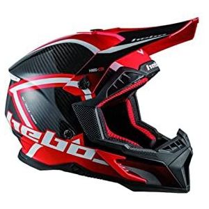 Hebo MX Legend Carbon Enduro, Volwassenen, Unisex, Rood, XS