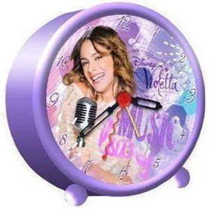 Disney - Wekker Violetta Rond - Paars - Kunststof