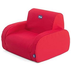 Chicco - Kinderstoel Twist - Omvormbaar tot Ligstoel en Slaapstoel - Comfortabel en Lichtgewicht - Vanaf 12 Maanden - Rood