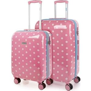 SKPAT - Koffer voor kinderen: koffer Meisje, Koffer Kind, Ride On Koffer, Kids Bagage Trolley Tot. Kids Suitcase 131350, Roze, Stijlvol