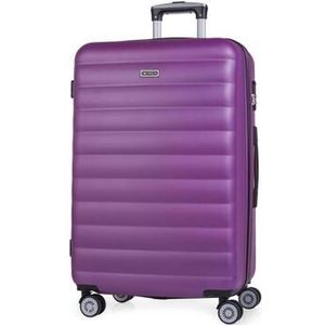 ITACA - Reiskoffer met 4 wielen, trolley 55/65/75 cm en lichte, rekbare ABS-tas. 3 kleine, middelgrote 71200