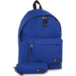 ITACA - ITACA Rugzak - Ergonomisch Schooltas met Polyester Voering - Backpack met Gewatteerde rug en bandjes - comfortabel en verstelbaar Rugzak Meisje - Schooltas Meisje met 2 afdelingen een v, Blauw