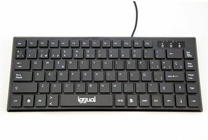 Toetsenbord iggual Slim TKL-USB Zwart