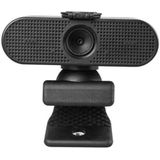 iggual – Full HD 1080p Webcam mit integriertem Mikrofon, USB-PC-Kamera mit Objektivabdeckung und Flexibler Halterung, kompatibel mit Stativ – ideal für Videoanrufe und Streaming