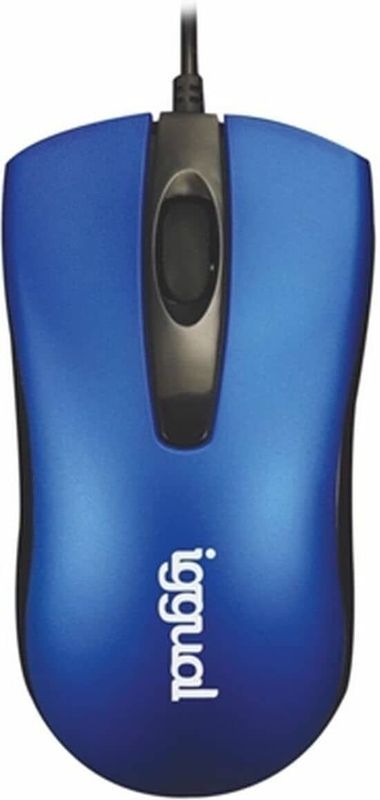 Iggual - COM-Business - Muis - Lichtblauw - 1200 DPI - USB Aansluiting