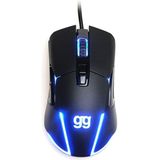 iggual - Tourmaline - Gaming Muis - Zwart - 7 Knoppen - USB Kabel - RGB MultiZone Verlichting - 800 tot 7200 dpi