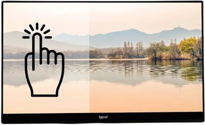 iggual MTL270HS LED display 68,6 cm (27") 1920 x 1080 Pixels Full HD Touchscreen Tafelblad Zwart