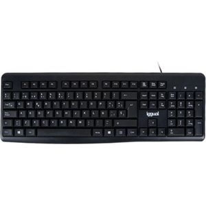 iggual CK-BASIC2-105T toetsenbord USB QWERTY Zwart