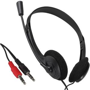 iggual - Hoofdtelefoon - 90° Draaibare Microfoon - 1,8 m Kabel - 2 x 3,5 mm Jackstekker