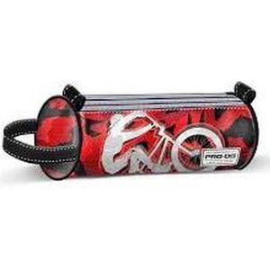 PRODG PRODG Backflip-etui met drie cilinders, Rood, 22 cm, pennenzakken