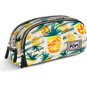 Oh My Pop Pop! Ananas-Note Pencil Case Pennenetui, 22 cm, geel (geel), Geel (yellow), 22 cm, pennenetui