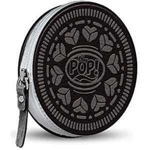Oh My Pop Oh My Pop! Zwarte Cookie-ronde portemonnee muntzak, 12 cm, zwart