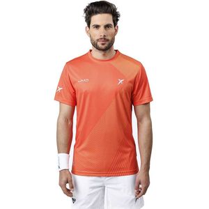 Heren-T-Shirt met Korte Mouwen Drop Shot Airam JMD Oranje