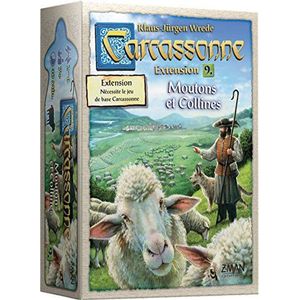 Z-Man Games | Carcassonne - uitbreiding 9 schapen en heuvels | gezelschapsspel | vanaf 7 jaar | 2-6 spelers | 40 minuten