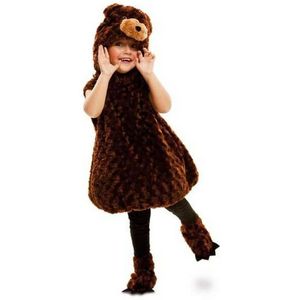 MOM Teddy Bear - Junior Kostuum - Bruin - Pluizig