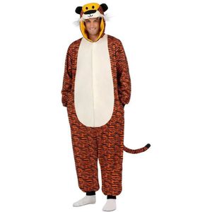 Mom - Tijger Kigurumi - Pluche - Met Capuchon En Staart