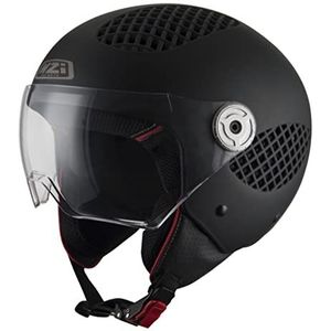 Nzi - B-cool 3 - Open Helm - Zwart - Thermoplast - Antikrascoating