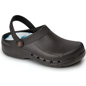 DIAN Clog- Ultralicht, antibacterieel, antislip veiligheidstrainer, ideaal voor ziekenhuis-, gezondheids-, keuken- en reinigingspersoneel, EVA zwart, 39 EU