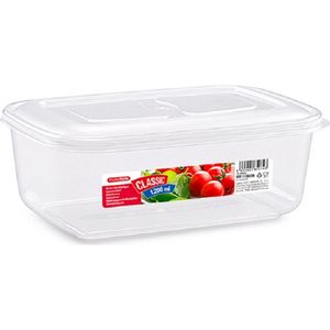 PlasticForte Vershoudbakje vriezer en magnetron - 1,2L - kunststof