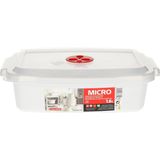 PlasticForte - Magnetronschaal - Wit - Kunststof - 1,6 Liter