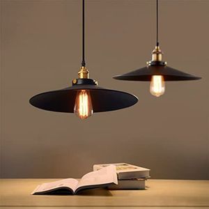 Barcelona Led Lamp Vintage industri�ële hanger licht zwart metaal retro klassieke Edison moderne verlichting 2 stuks