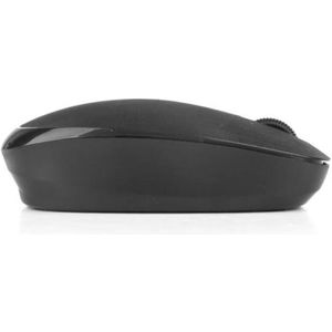 NGS FOG BLACK - 2,4 GHz draadloze optische muis voor computer of laptop met 2 knoppen en scrollwiel, 1000 dpi, tweehandig, zwart
