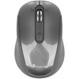 NGS HAZE - 2.4GHz draadloze, optische muis, USB-muis voor desktop of laptop met 3 stille en metallic scrollwiel, 800/1600dpi, grijs