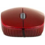 NGS FLAME RED - Optische muis 1000 dpi met USB-kabel, muis voor computer of laptop met 3 toetsen, beide handen, rood