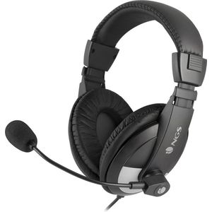 NGS MSX9 Pro Hoofdtelefoon Bedrade Hoofdband Gesprekken/Muziek Zwart (Bedraad), Gaming headset, Zwart