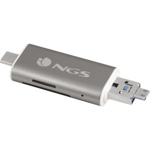 NGS Ally Reader USB-C - Externe Kaartlezer - Grijs