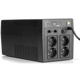 NGS - FORTRESS1500V2 - Ononderbroken UPS-Voeding - Offline UPS - 1200 VA - 720 W - 4 Schuko-stekkers