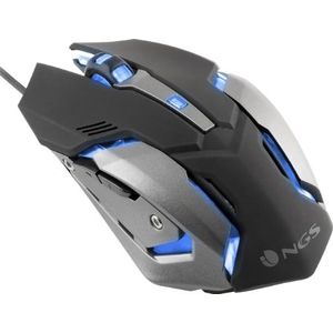 NGS - GMX-100 - Computer Muis - Zwart - Optische Sensor - 6 Knoppen - 4 DPI Niveaus