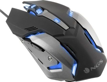 NGS - GMX-100 - Computer Muis - Zwart - Optische Sensor - 6 Knoppen - 4 DPI Niveaus