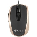NGS - Tick Gold - Muis - Goud & Zwart - Optische Sensor - Ergonomisch Ontwerp