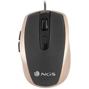 NGS - Tick Gold - Muis - Goud & Zwart - Optische Sensor - Ergonomisch Ontwerp