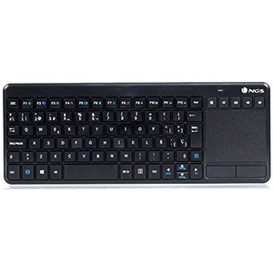NGS TV Warrior Portuguese language (QWERTY) - 2.4GHz Wireless Keyboard with touchpad, 12 multimedia keys and 5 SmartTV control keys. Compatible with Mac/Windows/Linux/Android/Tablet/TV. Plug&Play