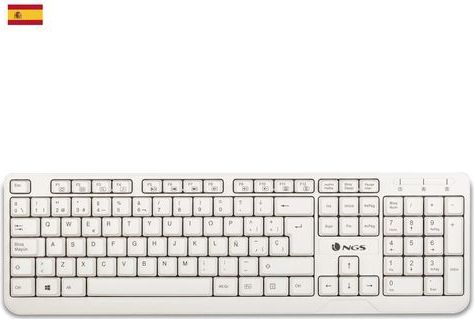 NGS Spike, QWERTY, ES toetsenbord USB Spaans Wit