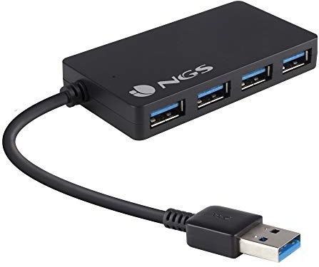 NGS iHub 3.0 USB 3.2 Gen 1 (3.1 Gen 1) Type-A 5000 Mbit/s Zwart