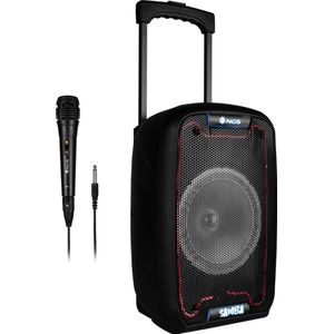 NGS Wild Samba Draagbare Party Speaker - 30W - Bluetooth/USB/TF/Aux In - Zwart