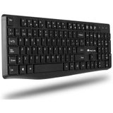 NGS Allure Kit, QWERTY, ES toetsenbord Inclusief muis Universeel RF Draadloos Spaans Zwart