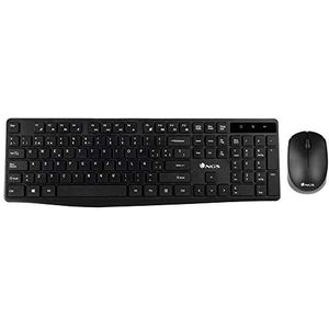 NGS Allure Kit Portuguese language (QWERTY) - 2.4GHz Wireless Keyboard and Mouse Combo with low profile keys and 12 multimedia keys. Plug&Play. Compatible with Mac/Windows/Linux/Android/Tablet/TV