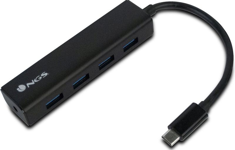 NGS - NGS-HUB-0054 - USB Hub - Zwart - 4 Poorten - 5 Gbps