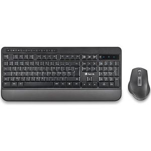 NGS SPELL KIT toetsenbord Inclusief muis Universeel USB + Bluetooth AZERTY Frans Zwart