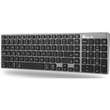 NGS FORTUNE-BT, QWERTY, ES toetsenbord Universeel Bluetooth Spaans Zwart, Zilver